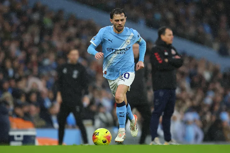 Bernardo Silva in campo per la Premier League