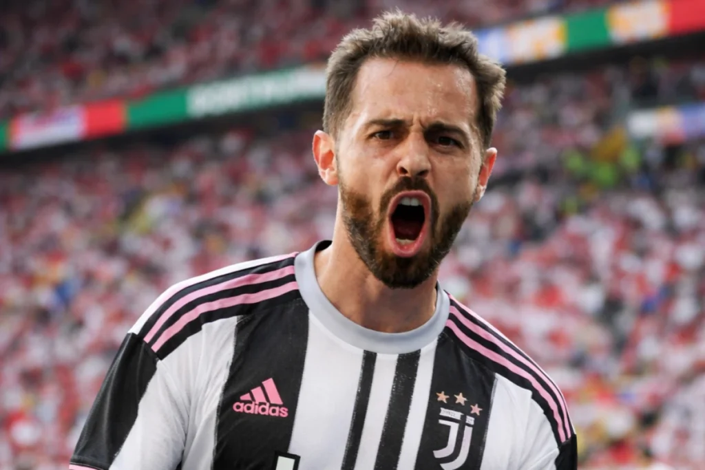 Bernardo Silva in azione con la maglia della Juventus nella Serie A
