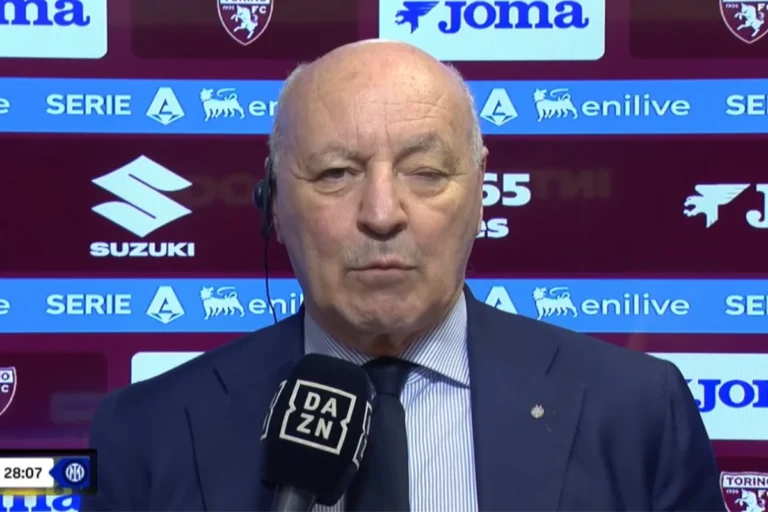 Giuseppe Marotta, presidente Inter, nel caso inchiesta arbitri
