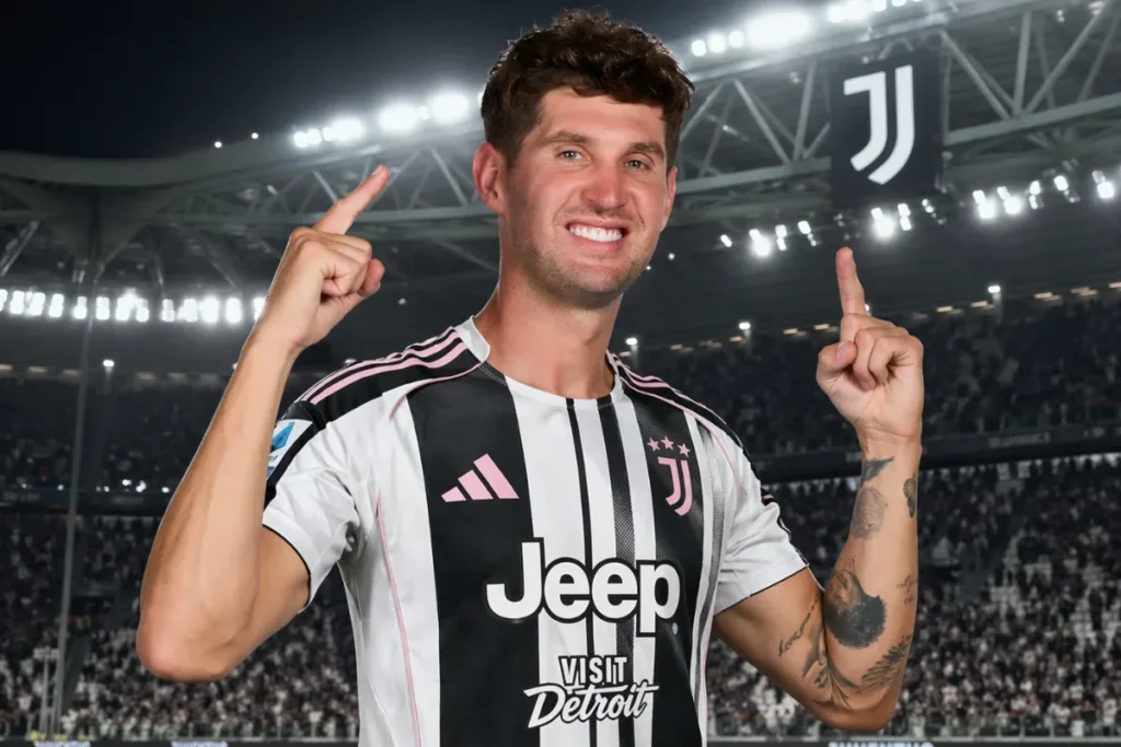 John Stones in maglia Juventus