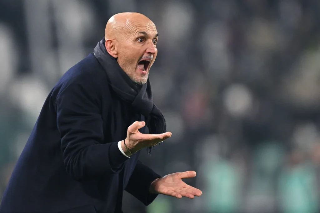 Luciano Spalletti, allenatore della Juventus, nel corso del match di Champions League contro il Benfica