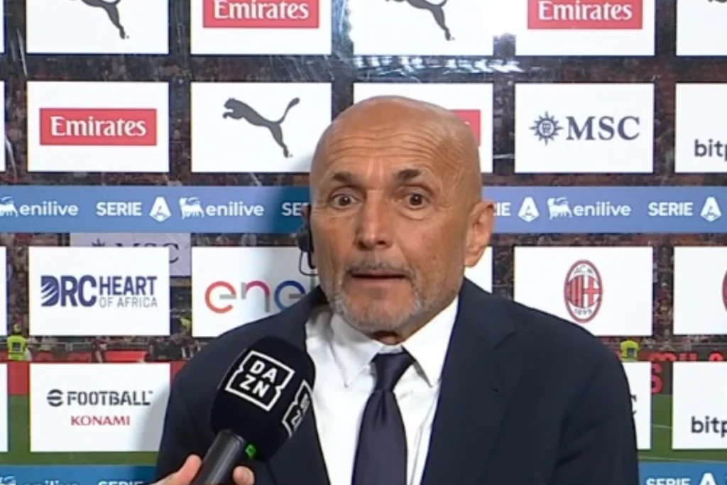 Luciano Spalletti intervistato a DAZN prima di Milan-Juventus
