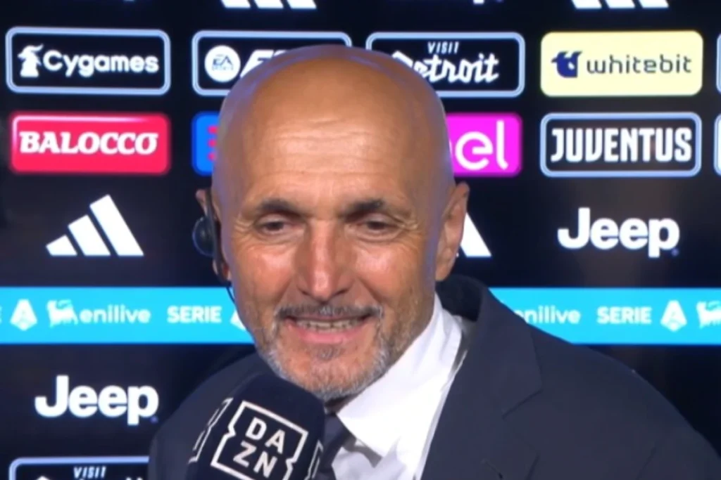 Spalletti sorride dopo Juve-Bologna.