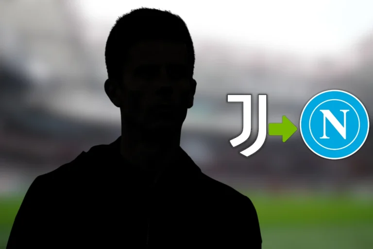 Thiago Motta versione misteriosa con logo Napoli e Juventus