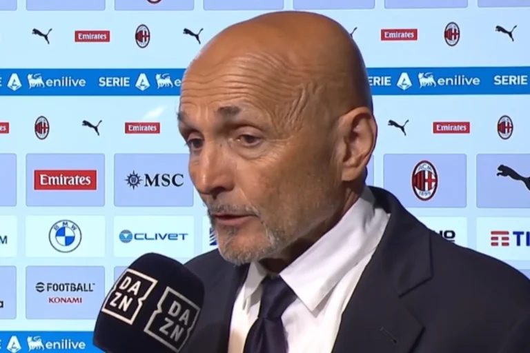 Luciano Spalletti sulla panchina della Juventus durante Milan-Juventus