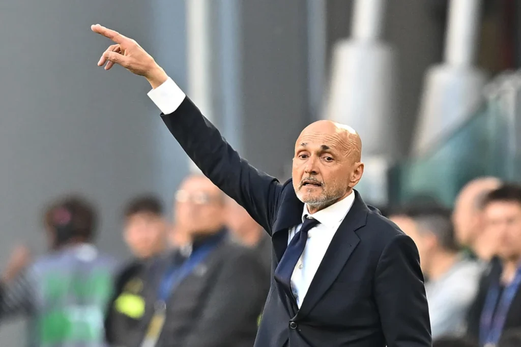 Spalletti in panchina con la Juve