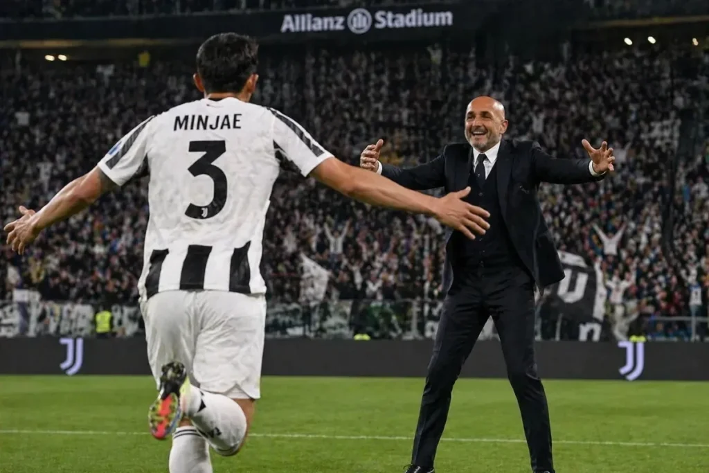 Kim e Spalletti all'Allianz Stadium
