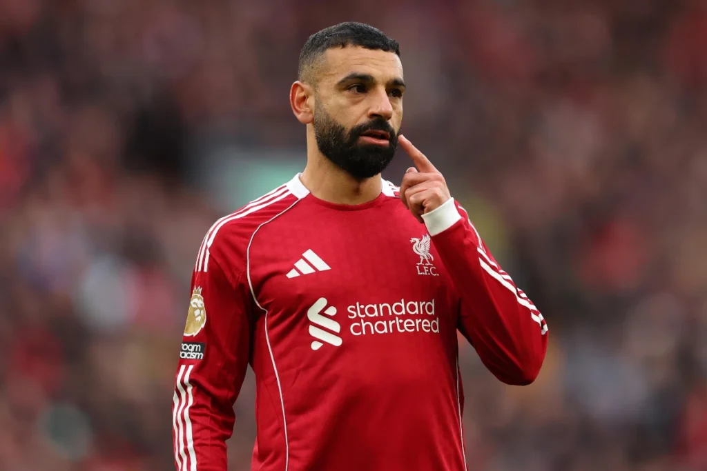 Mohamed Salah, attaccante del Liverpool, durante una partita di Premier League