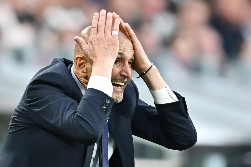Luciano Spalletti durante Juventus-Verona, la partita dove Bremer commette l'errore