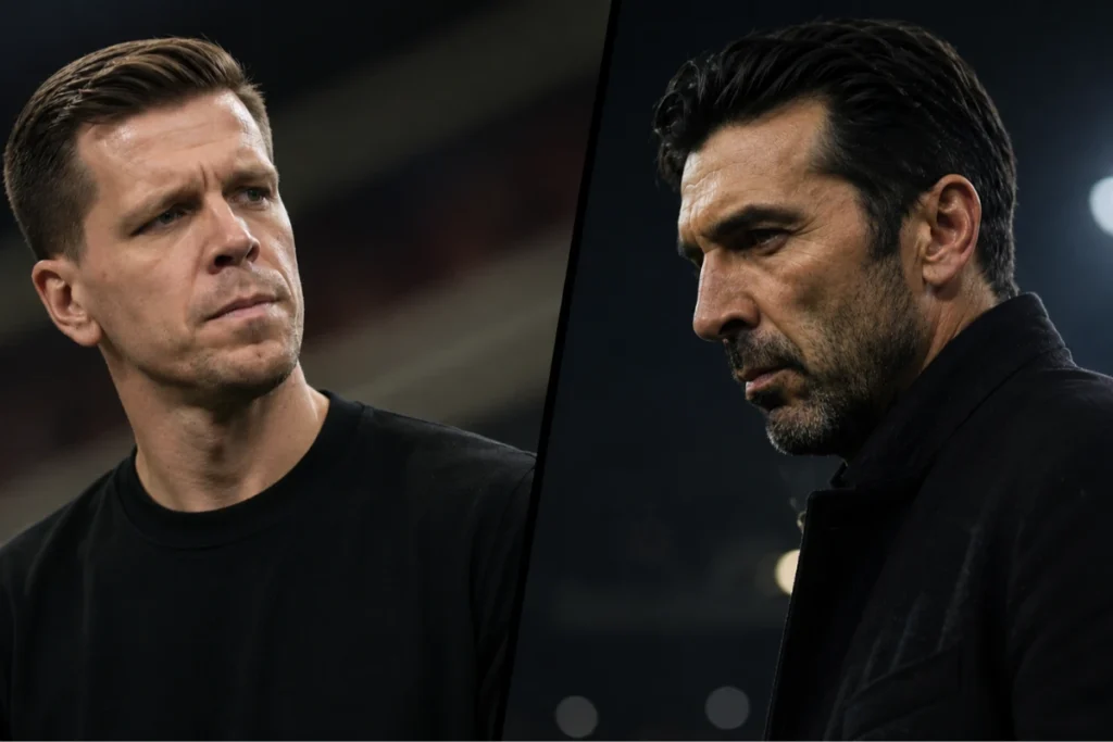 Szczesny e Buffon, ritratti a confronto durante una partita