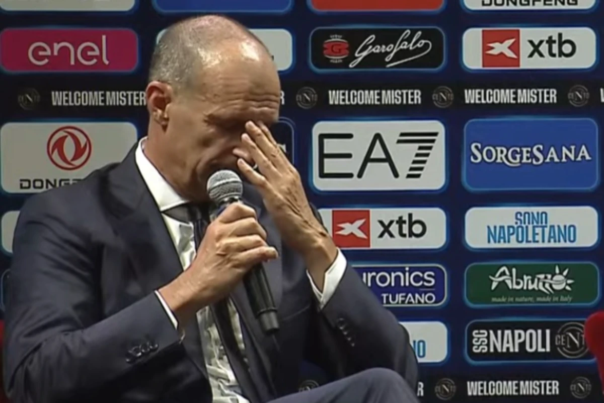 Allegri e la Juventus, commozione durante la presentazione del Napoli: il ricordo emozionante